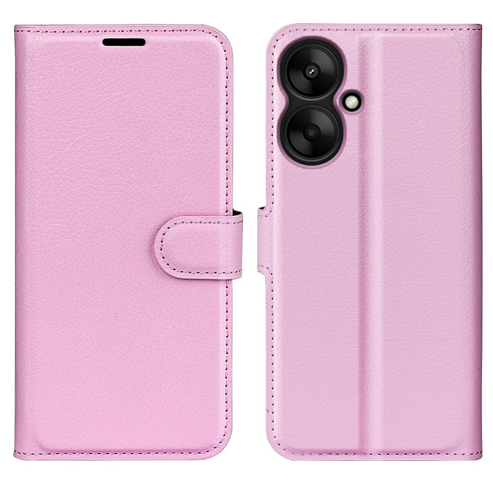For Xiaomi Redmi 13C 5G/Redmi 13R 5G Case Leather Phone Cover Litchi Texture