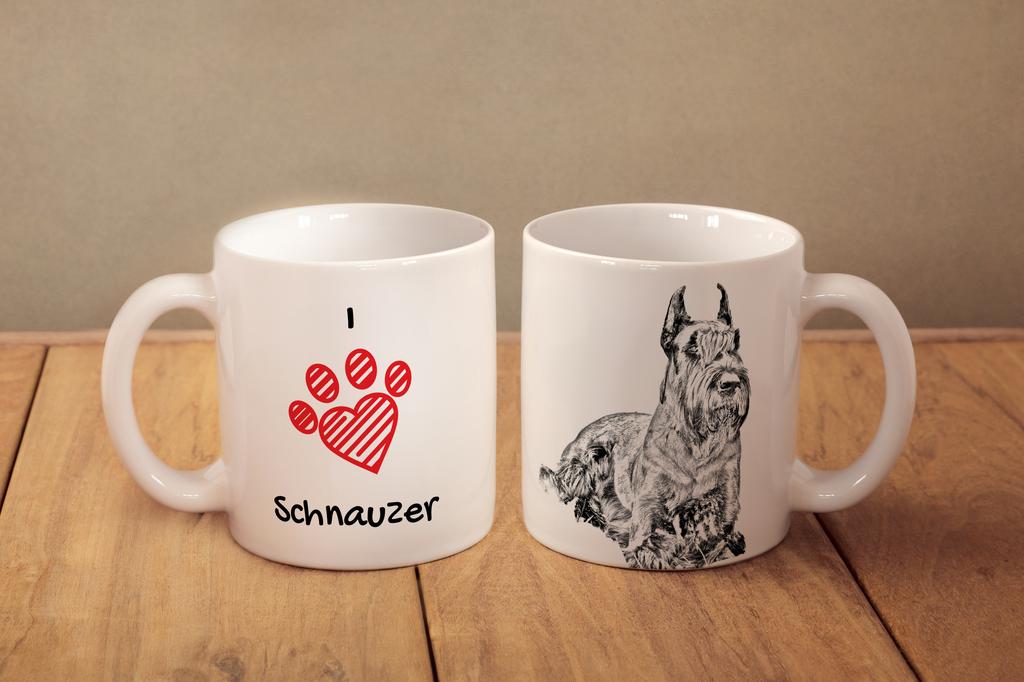 Schnauzer I - Cup with a Dog, Cute Cup with Graphics, a Gift with Your Photo from the Art-Dog Brand