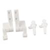 Durability Plastic White Easy Install Nuts Overtighten Package Content