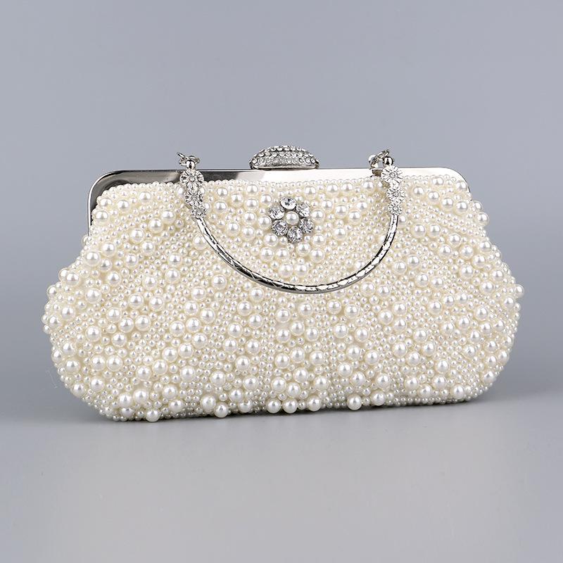 2026 Trendy Pearl Banquet Bag: Bridal Clutch & Crossbody Handbag