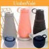 Kreativer faltbarer Silikonbecher 500ml Sport-Wasserflasche für draußen mit Logo-Druck