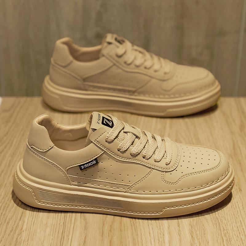 Men'S Low-Top Solid-Color Board Shoes Microfiber Leather Surface Breathable Cold Sticky Lightweight Sports Men'S Shoes