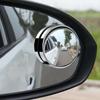 2 Pcs Car Rearview Sucker Mirrors 360 Degree Blind Spot Mirror Adjustable Round Frame Convex Clear Rearview Auxiliary Car Mirror