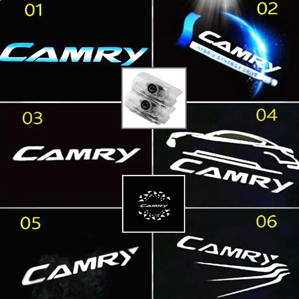 2Pcs For Toyota Camry 2006--2021 Door Welcome Light Plug Play Logo HD Projection Super Bright Personalized patterns