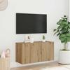 Vidaxl Ścienna Szafka Tv, Dąb Artisian, 80X30X41 Cm