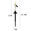 4/6pcs Halloween Solar Candle Lights 2 in 1 Ground Lamp Decorative Desktop Candle Lamp  Outdoors