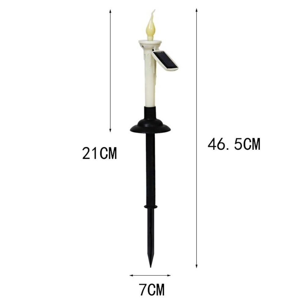 4/6pcs Halloween Solar Candle Lights 2 in 1 Ground Lamp Decorative Desktop Candle Lamp  Outdoors