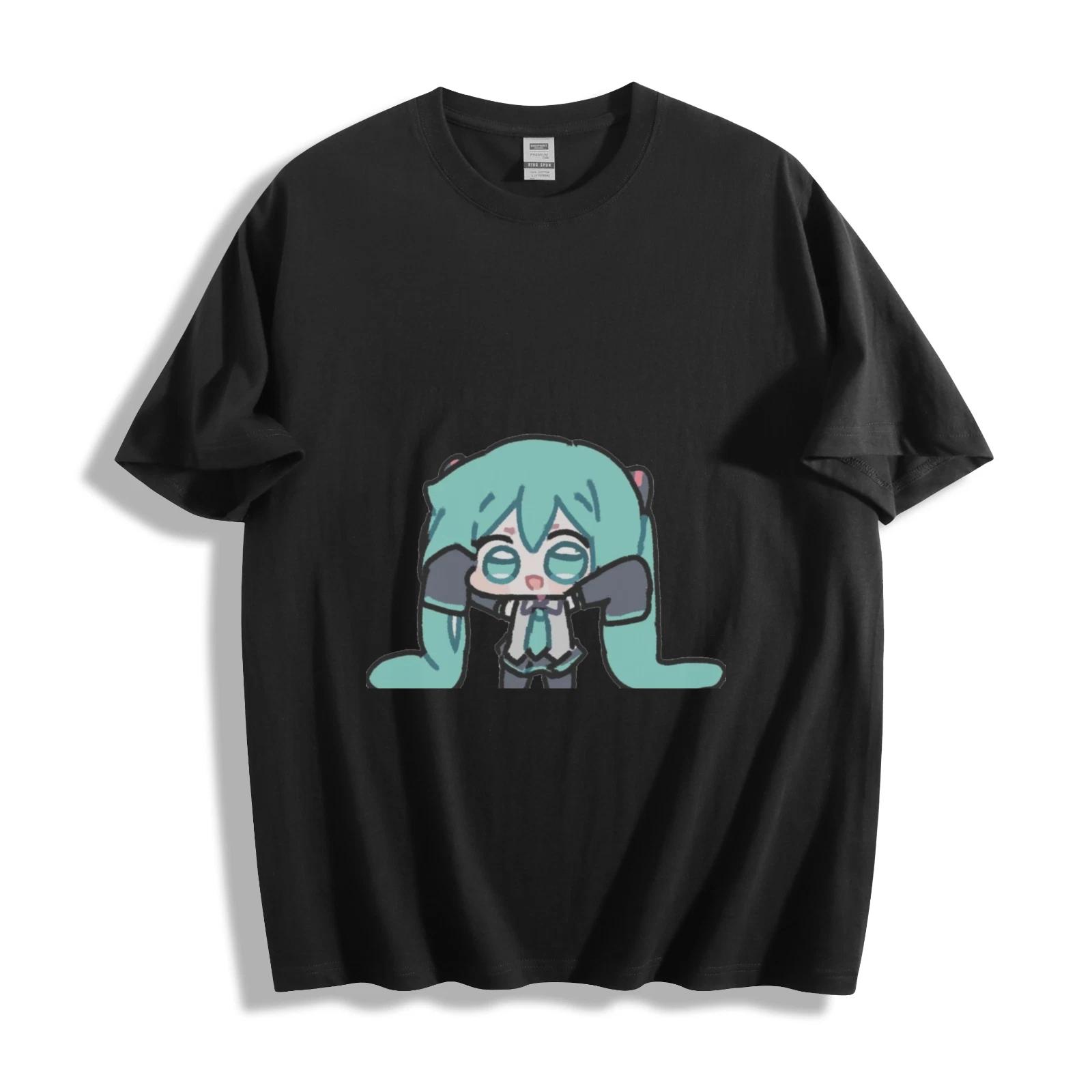 

Футболка Hatsune Miku Midnight Dancer - Элегантная аниме-футболка с эффектом свечения, унисекс 2XL