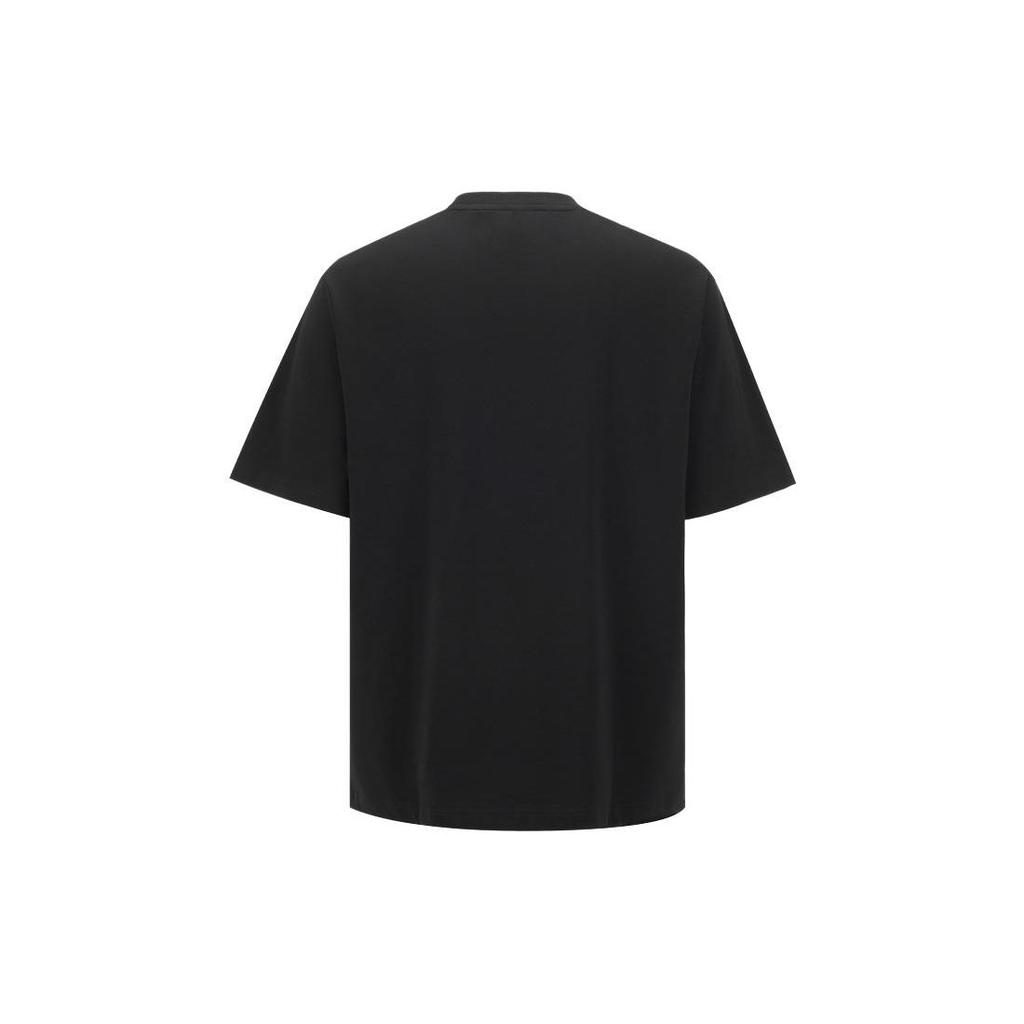 Reebok Graphic Tee U Letter Print Round Neck Loose Short Sleeve T-Shirt Unisex Tops Black 23RMS429U001