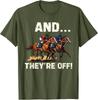 Lustiges Pferderennen und Los geht's T-Shirt