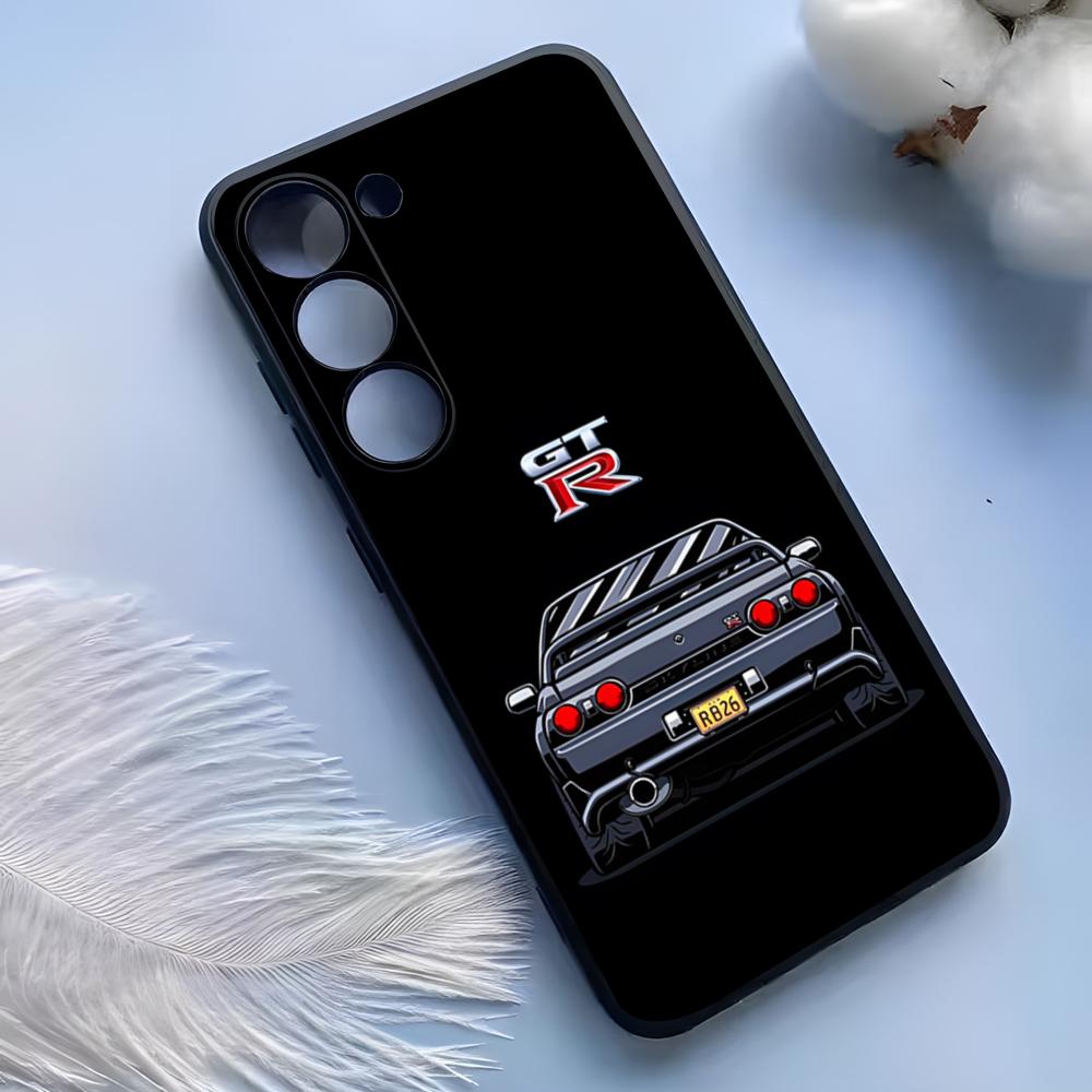 S-Skyline GTR Pouzdro na telefon Pro Samsung S25 Ultra S24 S23 S22 S21 S20 Plus Fe Galaxy A54 A53 A34 A25 Silikonový kryt