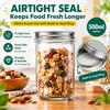 500ml Transparent Glass Storage Jar with Metal Screw Lid