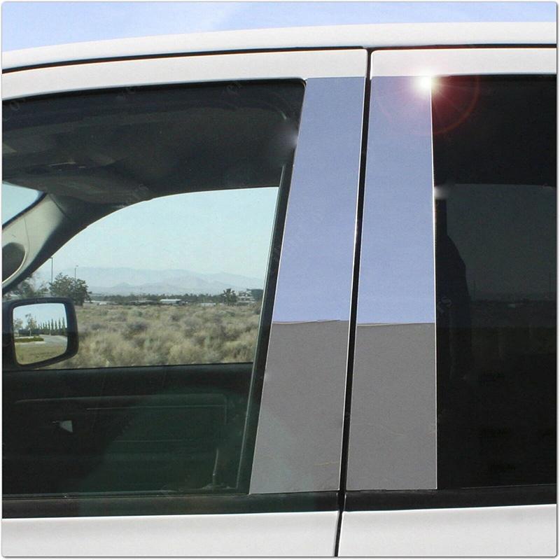 Silvery Car Door Pillar Posts For Dodge Ram Dodge Ram 1500 2-Door Club Cab 1995-2002 Window Trim Cover BC Column Sticker