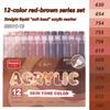 12pcs Brush Acrylic Marker Pens Set Skin Tone & Macaron Colors Direct Liquid Soft Head for Illustration Drawing Painting