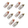 10Pcs Copper-gold Plated Speaker Terminal Binding Post Banana Jack Connector Socket  Audio Systems