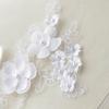 3D Three-Dimensional Beads, Lace Flower Slices, Wedding Dress, Veil, Handmade Diy Accessories, Bags, Decorative Materials, White.
