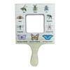 1/4Pcs Nature Guide Finder Wooden Nature Identification Guide Frame Boys Girls Nature Viewfinder Cloud Leaf Moon Animal Footprint Identification Tool