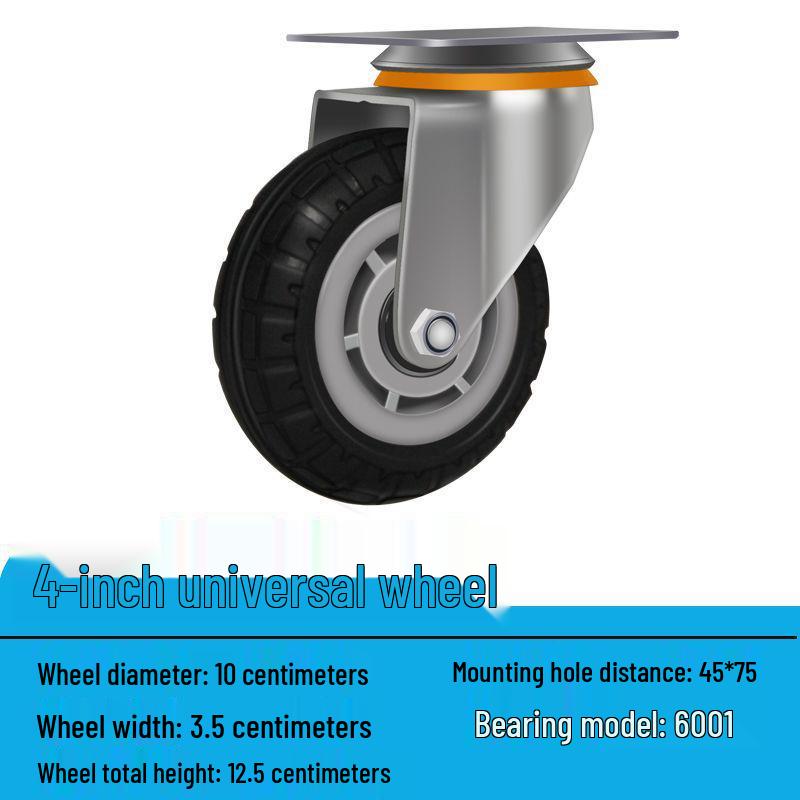 Těžká tichá otočná kolečka (2-8 palců) pro vozíky a malé ruční vozíky