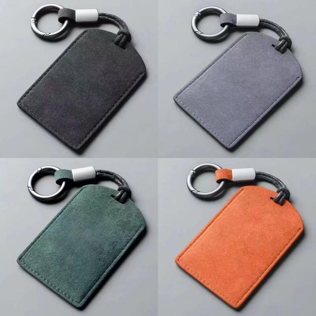 Classic Universal Car Card Key Cover Car Key Leather Case for 8.8x5.8CM Tesla BMW Toyota Honda NFC Card Protective Case Key Ring