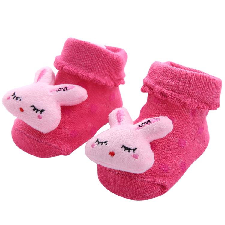 YWHUANSEN Kleinkind Cartoon Neugeborenes Baby Mädchen Jungen Anti-Rutsch Bodensocken Niedliche Säuglingskinder Tier Baumwolle Stulpen Gestreifte Socken