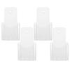 4 Pcs Acrylic Display Rack Trifold Leaflets Clear Acrylic Brochure Holder Desk Accessories ganizer Professional Card Note Holder