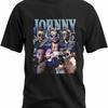 Johnny Cage Vintage Friend Gift Family Novelty Multicoloured Unisex T-Shirt