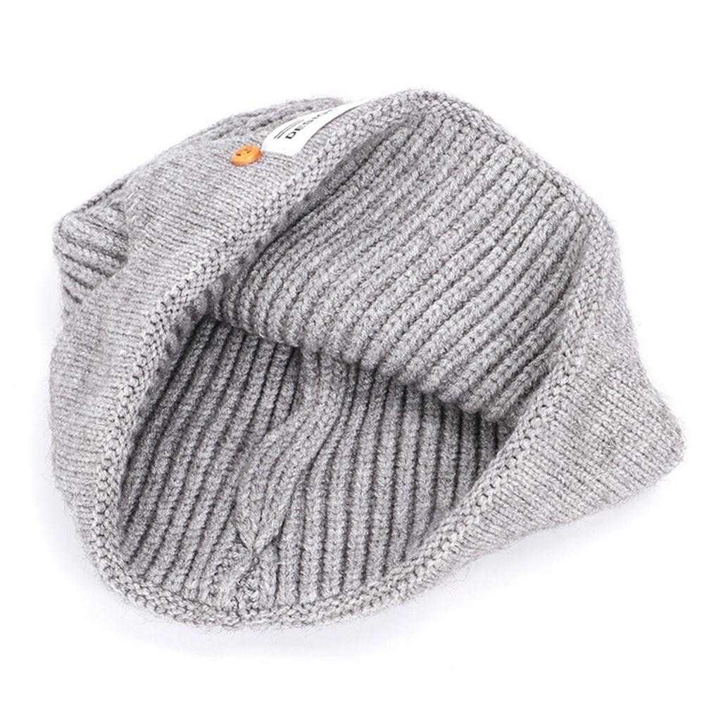 Cute Cosplay Warm Ski Hats Crown Skullies Wool Hat Korean Style Caps Men Beanies Cap Knitted Hat