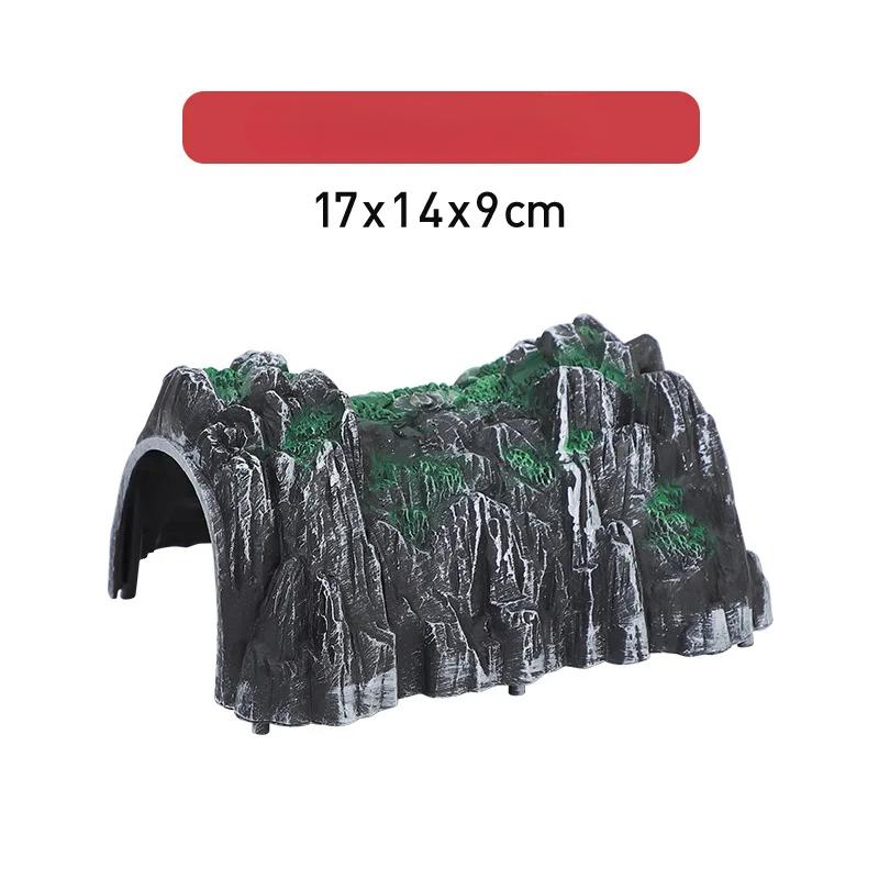 New Small Cave Tunnel Train Building Block Track Accessories Kids Wooden Track Compatible Toys S8
