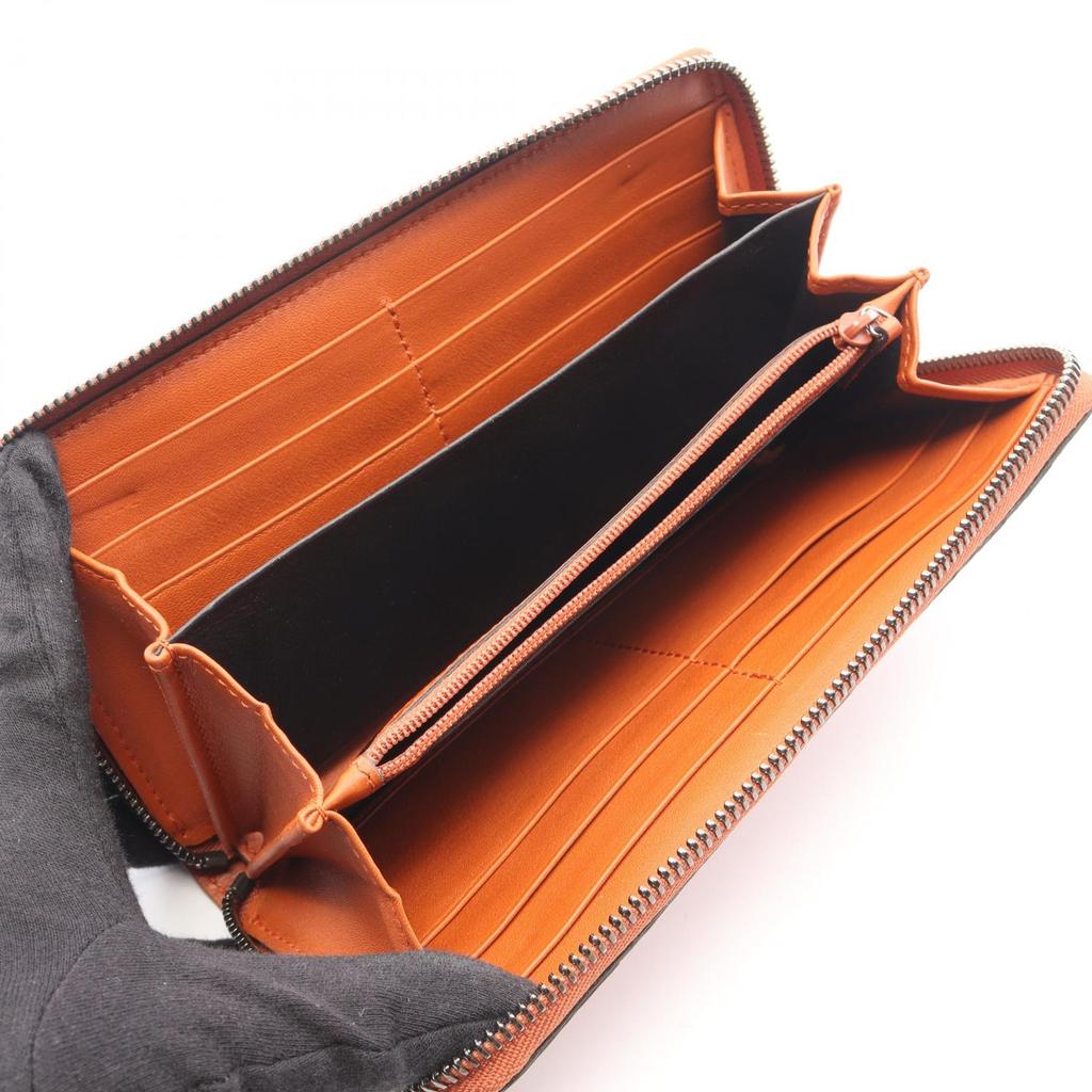 Used GUCCI Micro Guccisima Around Long Wallet 244994 Leather Orange Used Women