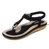 Fashion Summer Women Sandals Bohemia Casual Ethnic Shoes Flip Flops Soft Flats Woman Comfortable Plus Size Wedge Sandalias Zapatos Mujer