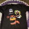 Vintage Five Nights At Freddy's Grafik T-Shirt Herren FNAF Horror-Spiel Charakterdruck Lässiges Baumwoll-Kurzarm Unisex Oberteil
