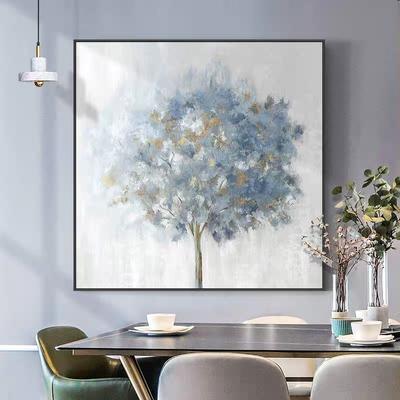 Impressão de pintura a óleo nórdica em tela Árvore rica Árvore abstrata Pôsteres e impressões para decoração de sala de estar Decoração de casa Arte de parede
