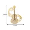 Fashion Music Note Brooches For Women Girls Musical Note Lapel Pin Luxury Versatile Shiny Corsage Clothing Accessories Gifts
