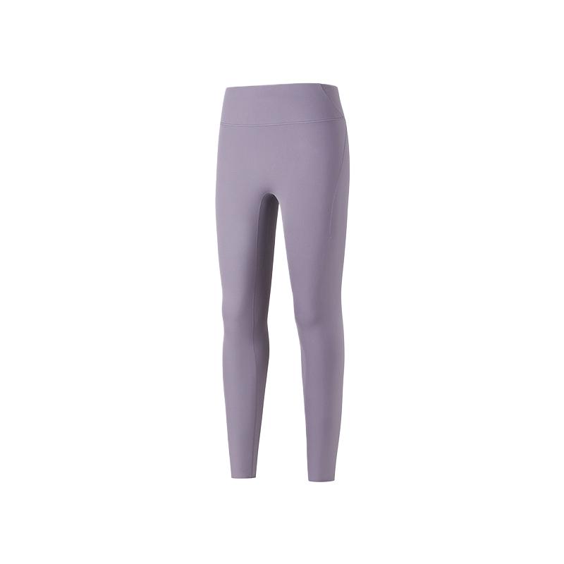Skechers Easy Series Soft Skin-Friendly Simple Comfortable Sports Pants Women Pants Deep-Purple Gray P225W068-03D1 S