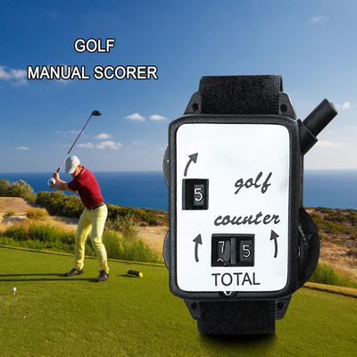 Golf Score Keeper mit Armbanduhr in Form eines Punktezählers, tragbare manuelle Score Keeper-Uhr für Golfsportlehrer
