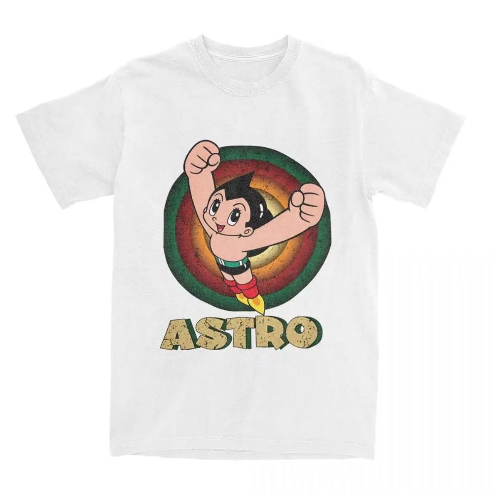 Neuankömmling Herren Klassische Cartoon Astro Boy Hemd Bekleidung Japan Manga Mighty Atom Astroboy T-Shirt Kleidung T-Shirt