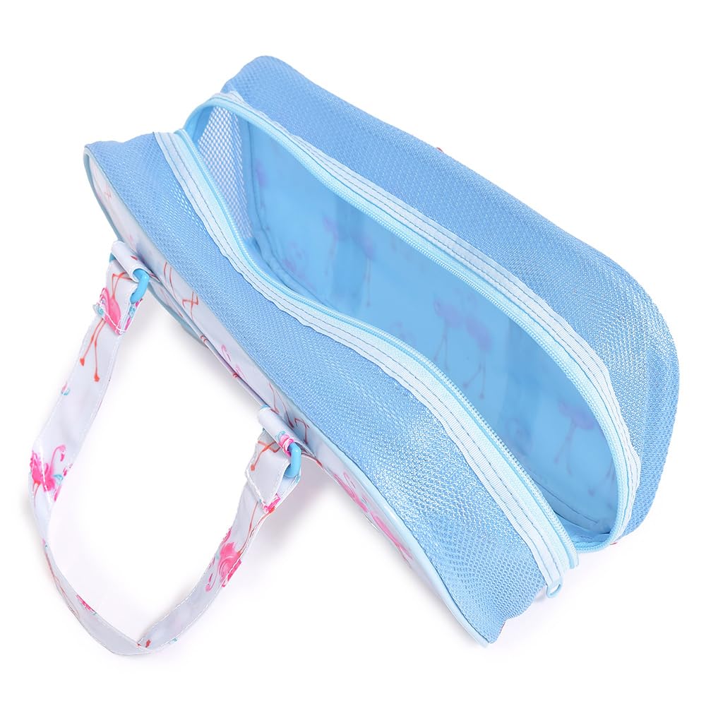 LAURA CANDY STYLE Art Supplies Bag Pentel Watercolor Paint Pretty Cute Mesh Art Supplies Set with Shoulder Includes a 12ml White ASHLEY/COLORFUL