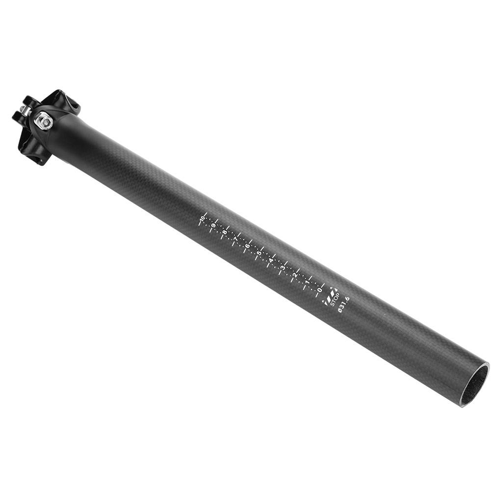 Carbon   Mountain Road Bike Shockproof   Saddle Seat Post Seatpost (27.2X350MM)