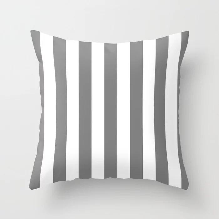 Modern Simple Gray Geometric Peach Leather Velvet Pillowcase Summer Sofa Home Office Cushion Pillowcase