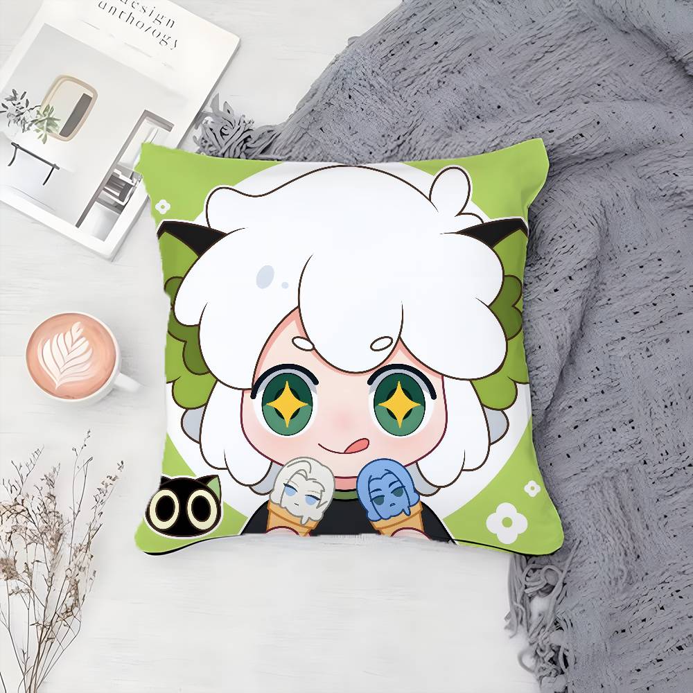 

Anime T-The Legend of Luo Xiaohei-MT Pillow Case Printing Pillowcase Living Room Sofa Cushion Cover Bedroom Room Decor 12x12Inch