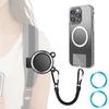 Magnetic Belt Clip Holder Mobile Phone Holder Backpack Clip Metal Hook Spring Rope For Magsafe Iphone Accessories