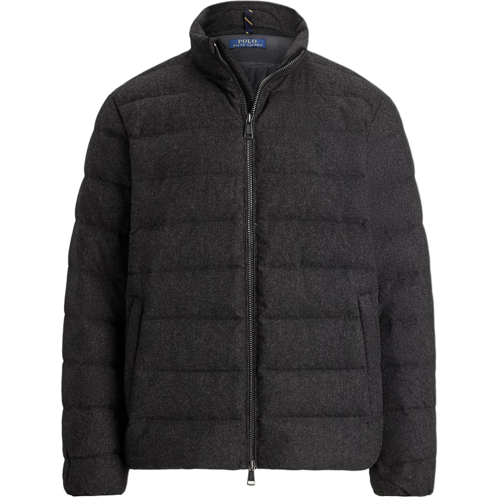 

Polo Ralph Lauren Мужская куртка пуховик с двойной молнией, воротником-стойкой и длинными рукавами, узор «елочка», верхняя одежда 710967781-002 L
