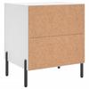 Nightstand White 40 x 35 x 47.5 cm Particleboard