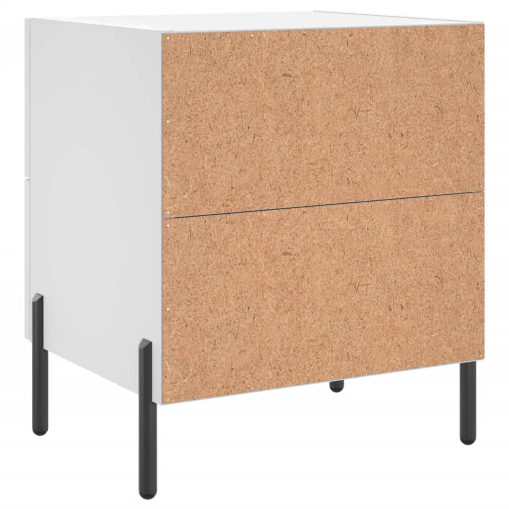 Nightstand White 40 x 35 x 47.5 cm Particleboard