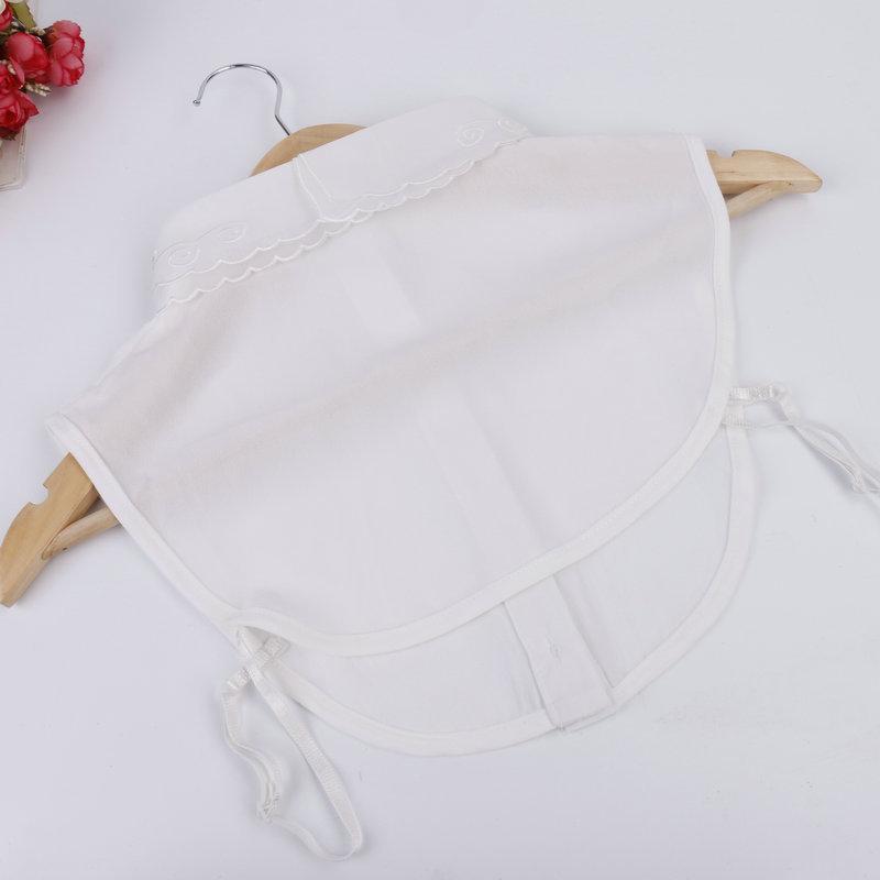 White Embroidery Fake Collar for Womens New Removable Fake Shirt Collar Classic Women Half Shirt Detachable Lace Collar
