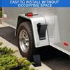 Wheel Stopper Control Truck Trailer Wheel Tire Chock Stop Block Wheel Chock Car Skid Resist Base Tire Support Pad Black