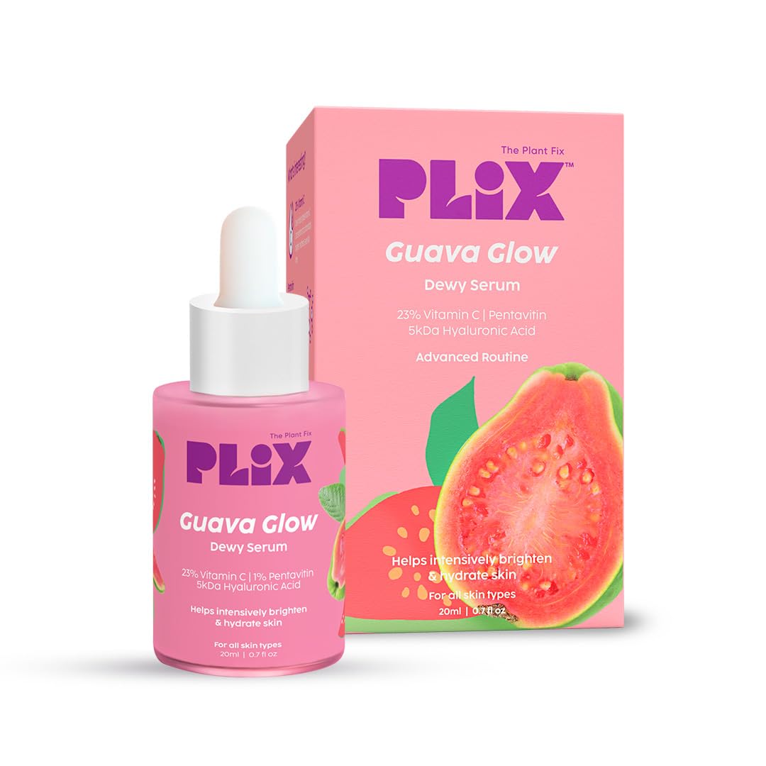 

PLIX The Plant Fix 23% Vitamin C Guava Face Serum 20ml Pack of 1 for Bright, Even, Glowing Skin