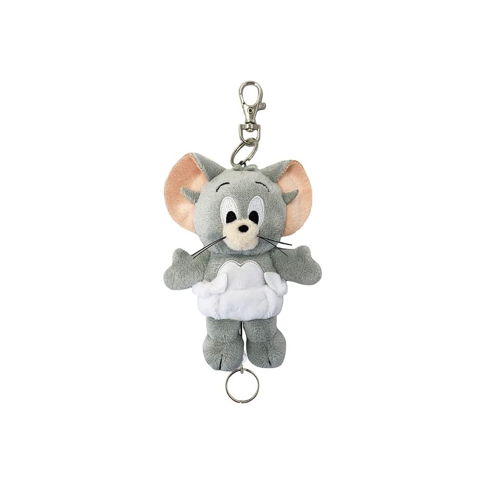 SK Japan Tom and Jerry Plush Reel Key Cover Tuffy