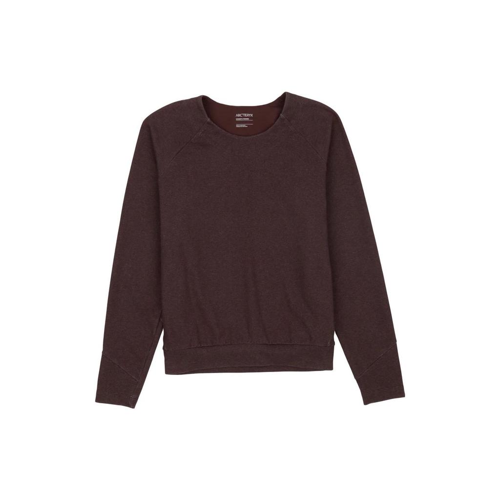 Arcteryx Momenta Casual Sports Long Sleeve Crew Neck Warm Breathable Sweatshirt Women sweatshirt Deep-Burgundy X000005171