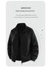 Woodpecker Men's High-End Fleece Jacket - Spring/Autumn Cardigan for Middle-Aged Dads